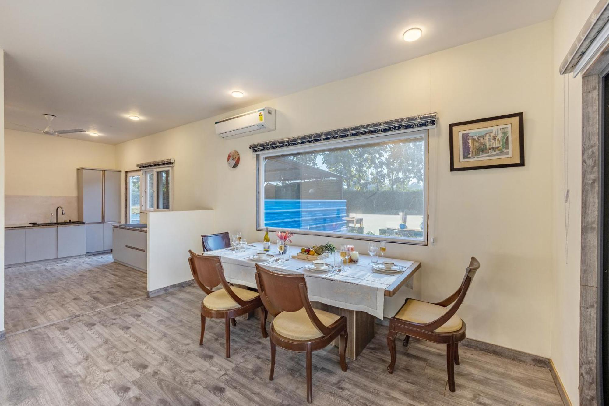 Elivaas Hidden Oasis 4Bhk With Pool, Mud House & Container House Villa Dhauj Exteriör bild