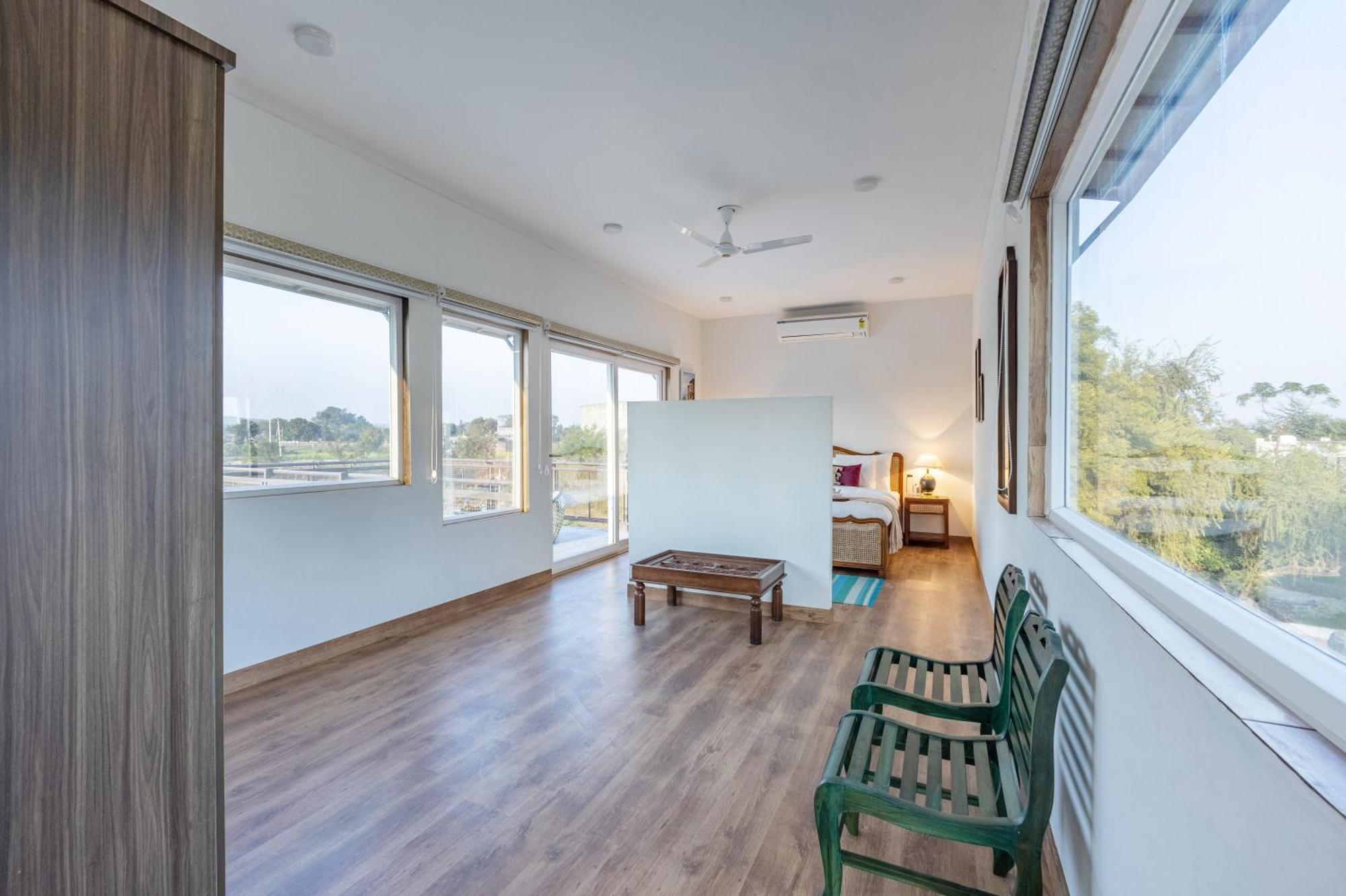 Elivaas Hidden Oasis 4Bhk With Pool, Mud House & Container House Villa Dhauj Exteriör bild