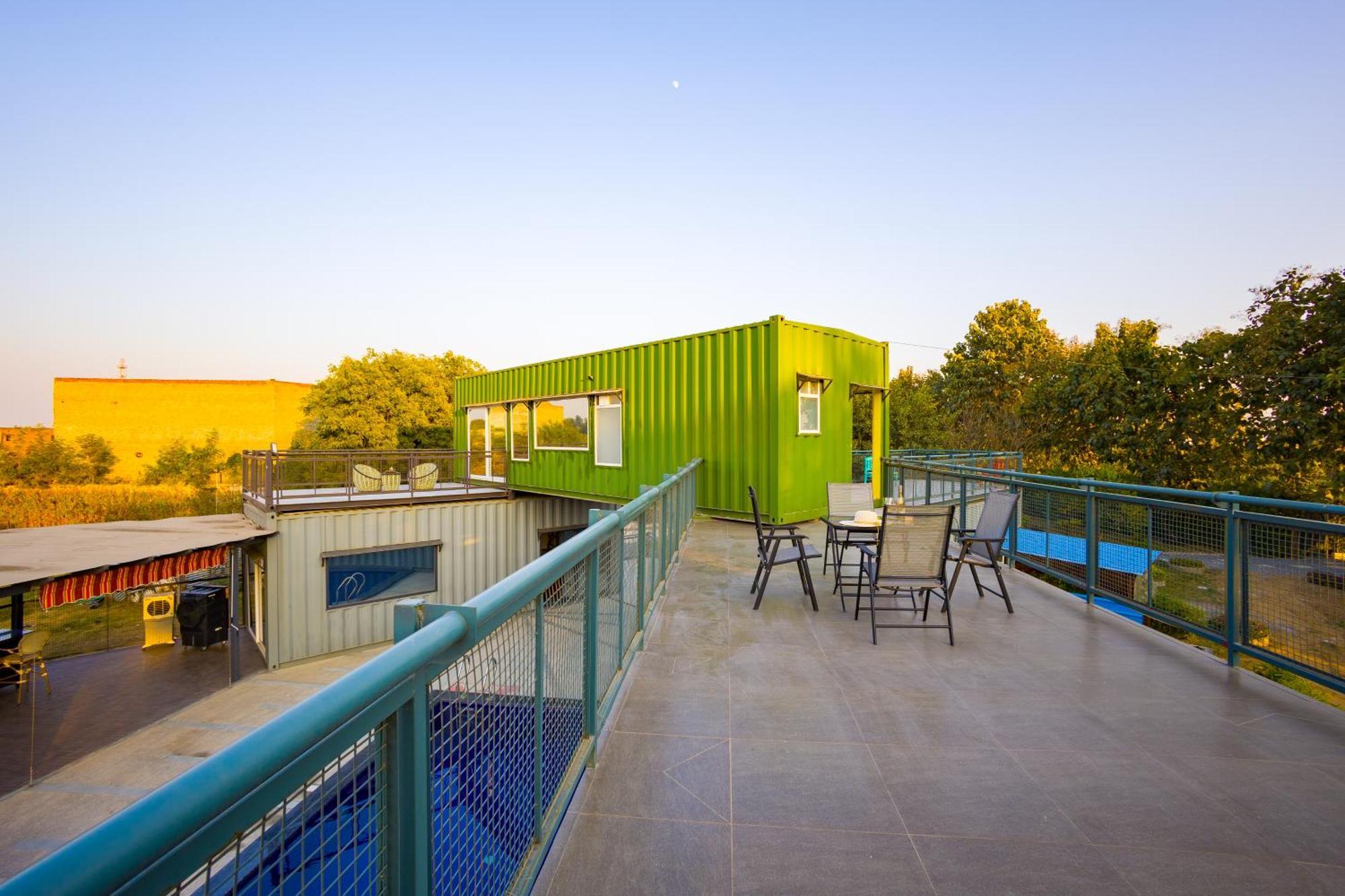 Elivaas Hidden Oasis 4Bhk With Pool, Mud House & Container House Villa Dhauj Exteriör bild