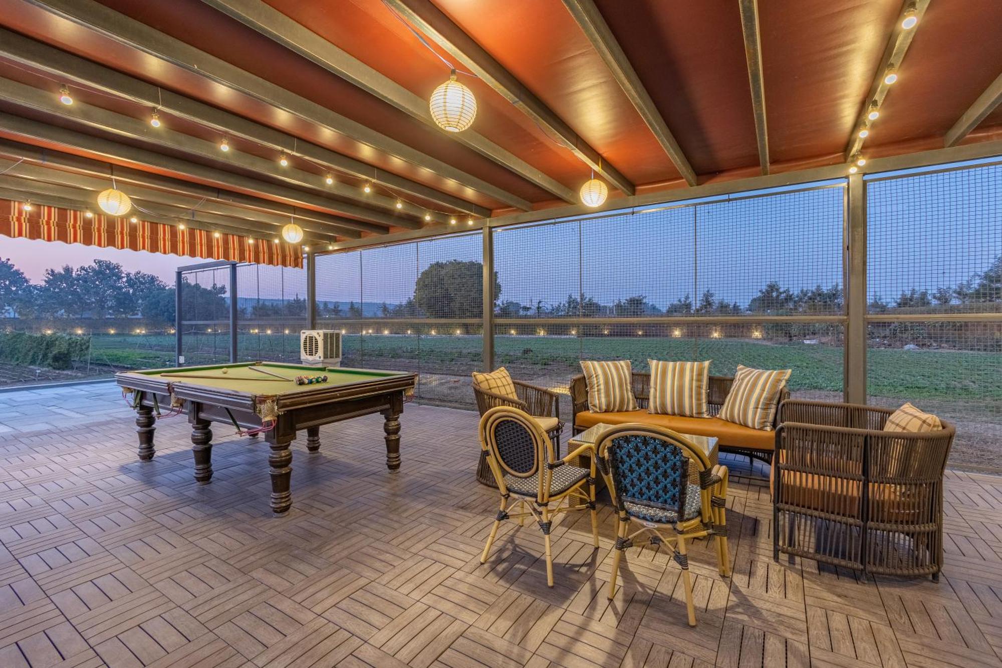 Elivaas Hidden Oasis 4Bhk With Pool, Mud House & Container House Villa Dhauj Exteriör bild